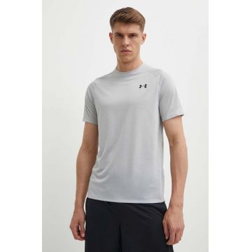 Under Armour Tricou 1345317 bărbați, culoarea gri, material neted