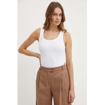 BOSS Orange top femei, culoarea alb, 50504245