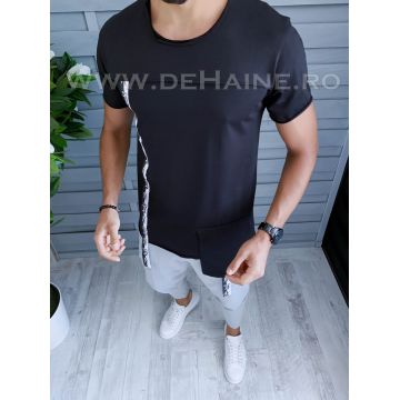 Tricou barbati negru slim fit Vagabond B1951 N5-3.1