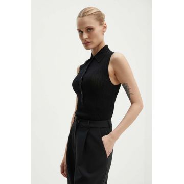 A.L.C. top Oliver femei, culoarea negru, 7SWTP00578