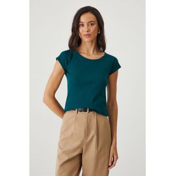 Medicine tricou femei, culoarea verde