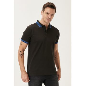 Tricou polo slim fit de bumbac
