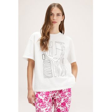 Tricou de bumbac cu model grafic