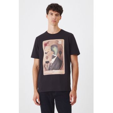 Medicine tricou culoarea negru, cu imprimeu