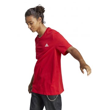 Tricou de bumbac cu logo pe piept