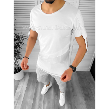 Tricou barbati alb slim fit Vagabond B1952 N5-4.2