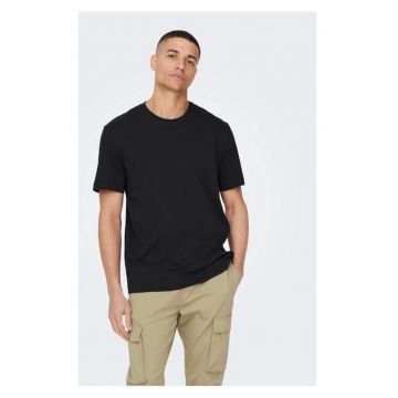 Tricou barbati -  47458 - Bumbac - Negru