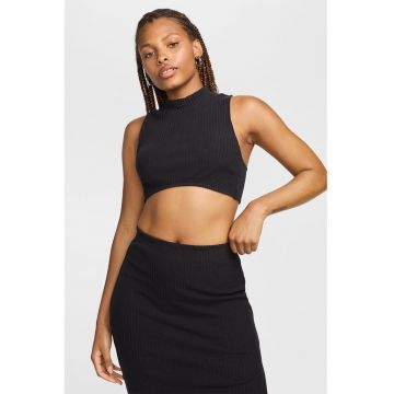 Top crop cu spate decupat
