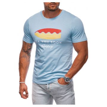 Tricou cu imprimeu  S2003 - Pentru barbati - Bumbac