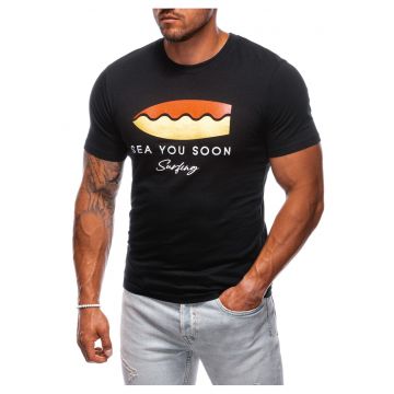 Tricou cu imprimeu  S2003 - Pentru barbati - Bumbac