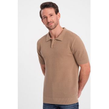 Tricou polo din bumbac pique