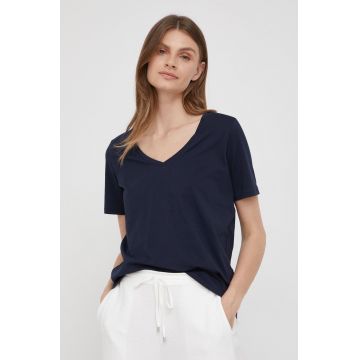 Marc O'Polo tricou din bumbac culoarea albastru marin