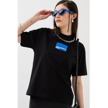 Tricou lejer de bumbac organic cu logo