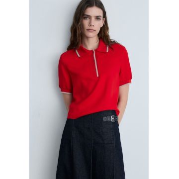 Tricou polo cu dungi