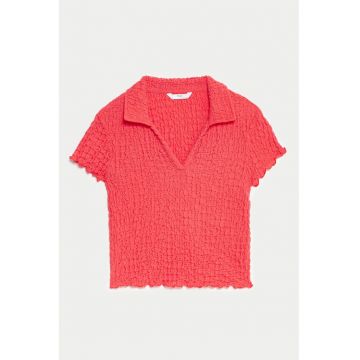 Tricou regular-fit cu decolteu in V