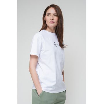Tricou de bumbac cu logo brodat