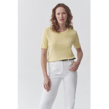 Tricou din bumbac cu decolteu rotund