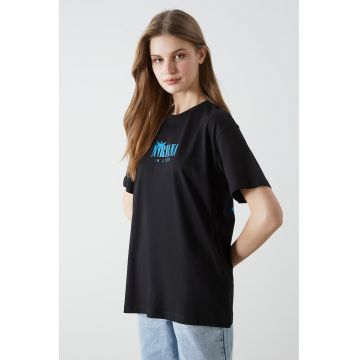 Tricou din bumbac cu imprimeu grafic pe partea din spate