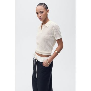 Tricou polo tricotat
