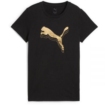 Tricou femei Puma Ess Metallic Tee 68499551, XL, Negru