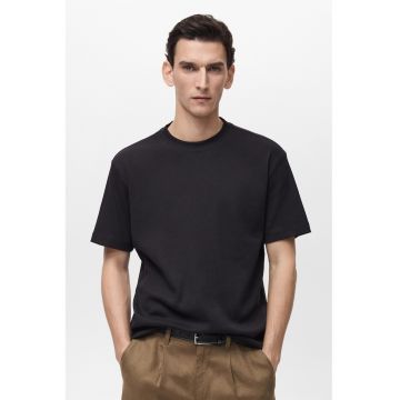 Tricou regular fit cu model uni