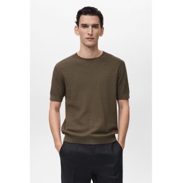 Tricou striat din ameste de modal