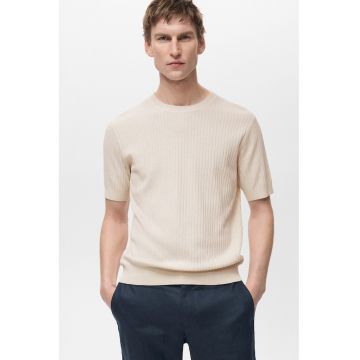 Tricou striat din ameste de modal