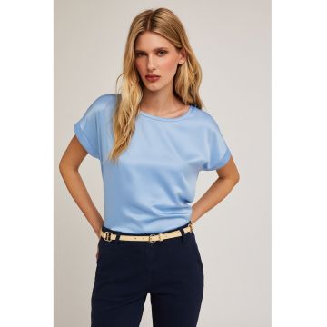 Tricou lejer din satin