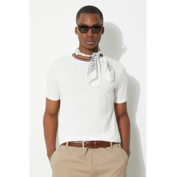 Paul Smith tricou din bumbac barbati, culoarea bej, neted, M1R-697PS-H00084