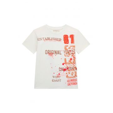 Tricou de bumbac cu aplicatie logo