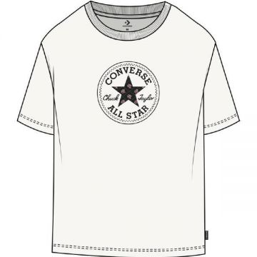 Tricou femei Converse Chuck Patch Overlay Tee 10028412-A02, S, Alb