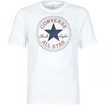 Tricou unisex Converse Chuck Patch Core 10025459-102, 2XS, Alb