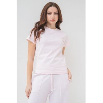 Tricou cu broderie logo - pentru fitness