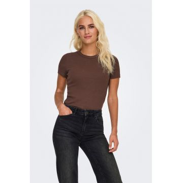 Tricou slim fit din amestec de bumbac organic Val Tricou slim fit din amestec de bumbac organic Val