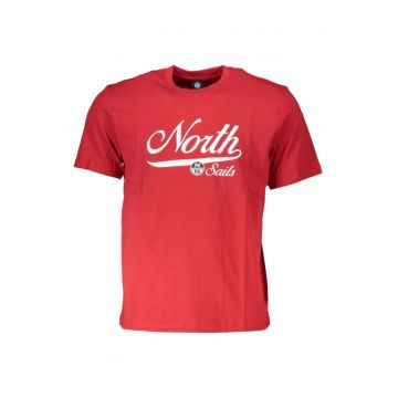 Tricou barbati - cu imprimeu cu logo -