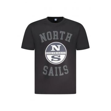 Tricou barbati - cu imprimeu cu logo si text - Regular fit -