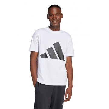 Tricou cu decolteu la baza gatului si imprimeu logo