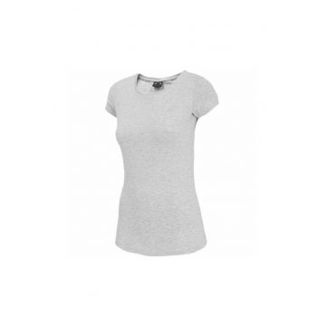 Tricou dama  NOSH4-TSD001 - Bumbac - Gri -