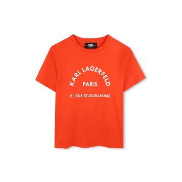 Tricou din bumbac cu imprimeu logo