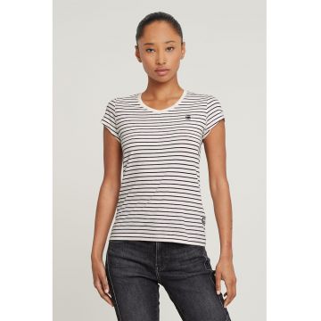 Tricou de bumbac organic cu decolteu in V Eyben