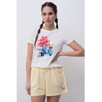 Tricou de bumbac organic de bumbac Siane
