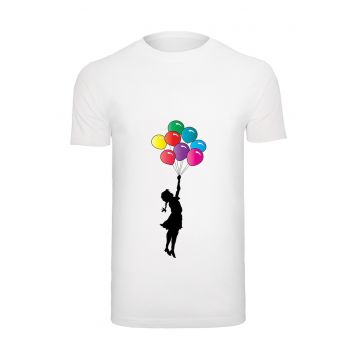 Tricou din bumbac cu detaliu cu imprimeu