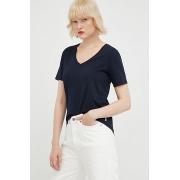 Marc O'Polo tricou din bumbac culoarea albastru marin