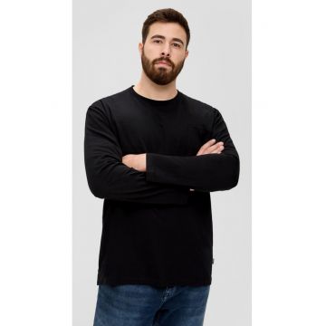 Big Sizes Tricou barbati big size cu maneca lunga - decolteu la baza gatului si buzunar pe piept