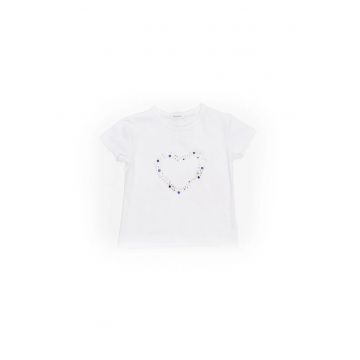 Tricou  alb - 92 cm - pentru fete
