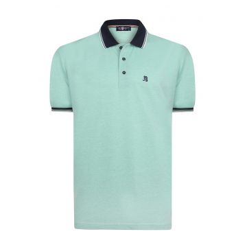 Tricou cu model uni si guler polo