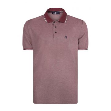 Tricou cu model uni si guler polo