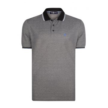 Tricou cu model uni si guler polo