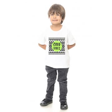 Tricou de bumbac cu imprimeu Tricou de bumbac cu imprimeu