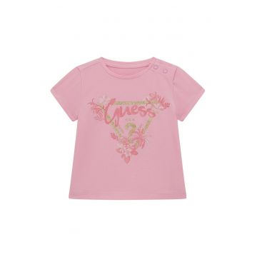 Tricou din amestec de bumbac cu imprimeu logo